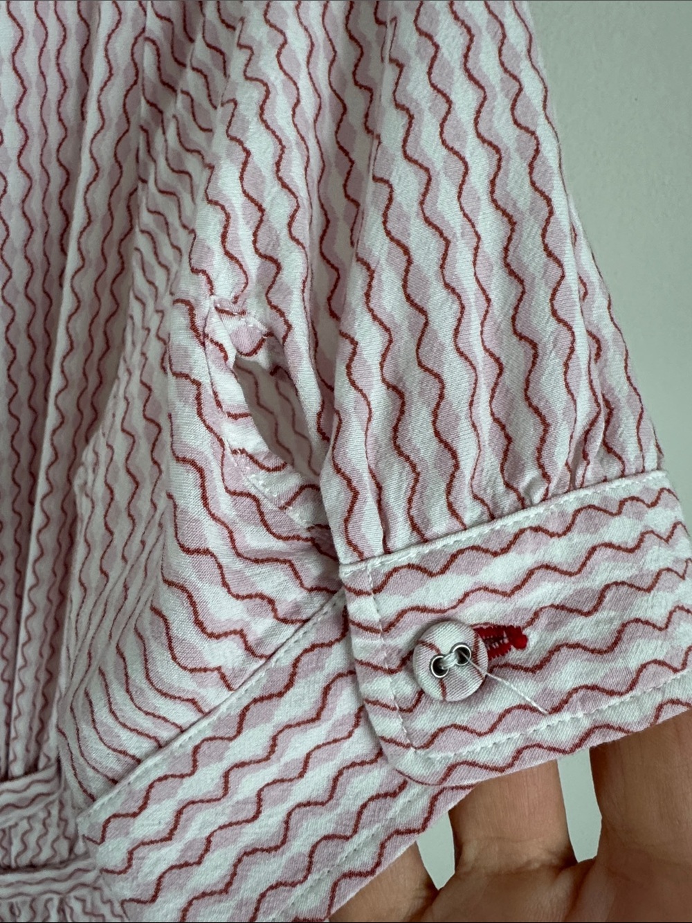 Ines de La Fressange x Uniqlo Pink Ruffle Wrap Midi Dress Rayon Size L - Picture 13 of 14